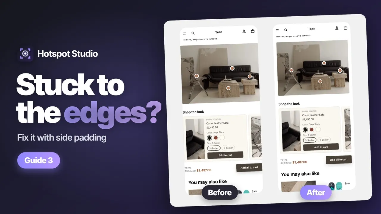 Video thumbnail: stuck to the edges? Fix it with side padding